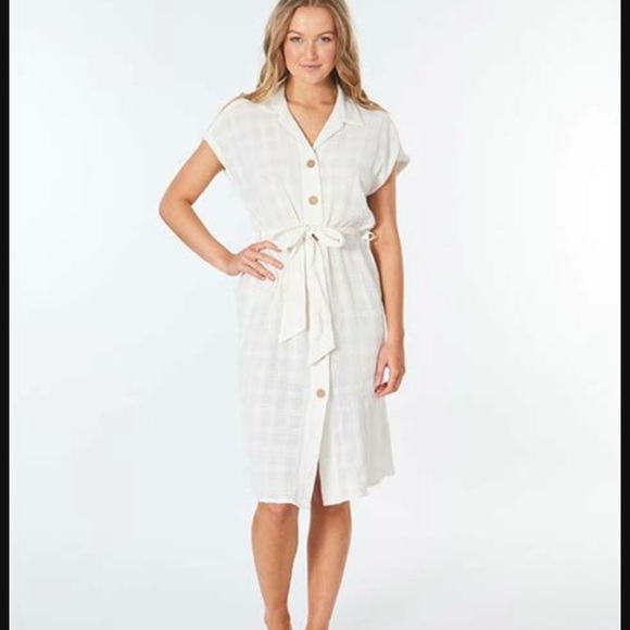 Rip Curl Dresses Surf Safari Woven Cotton Gauze Shirt Dress Xl